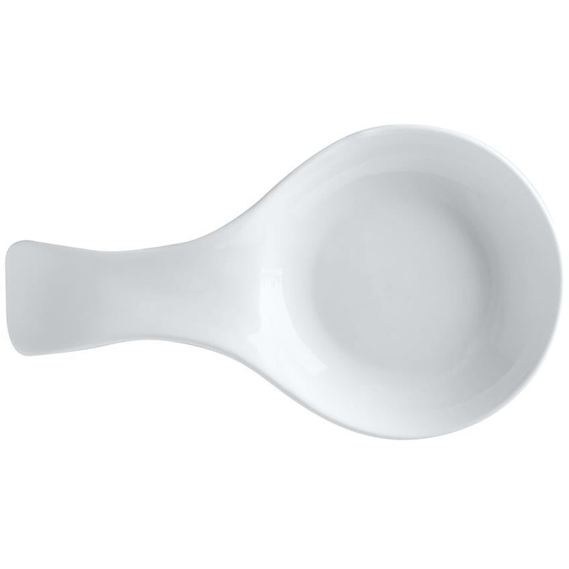 White Basics Round Spoon Rest 23Cm