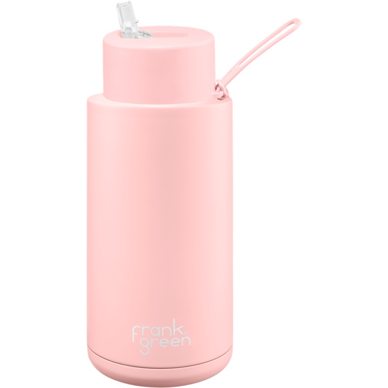 34oz Reusable Bottle - Straw Lid - Blushed