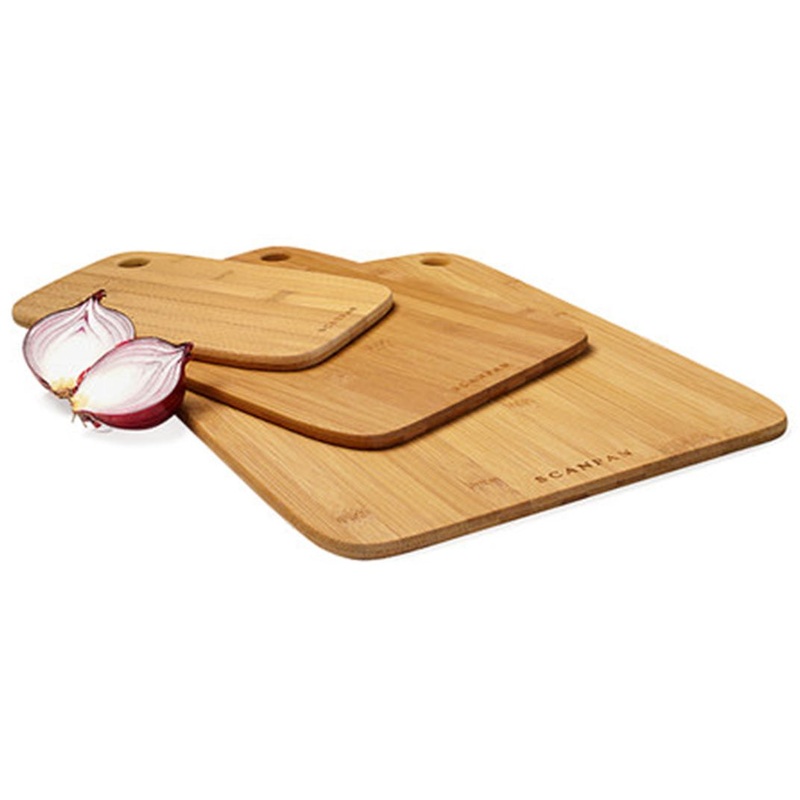 Bamboo 3 Piece Cutting Board Set