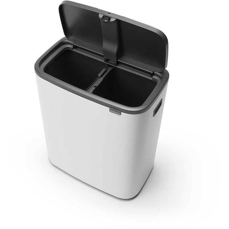 Bo Touch Bin 2x30L White