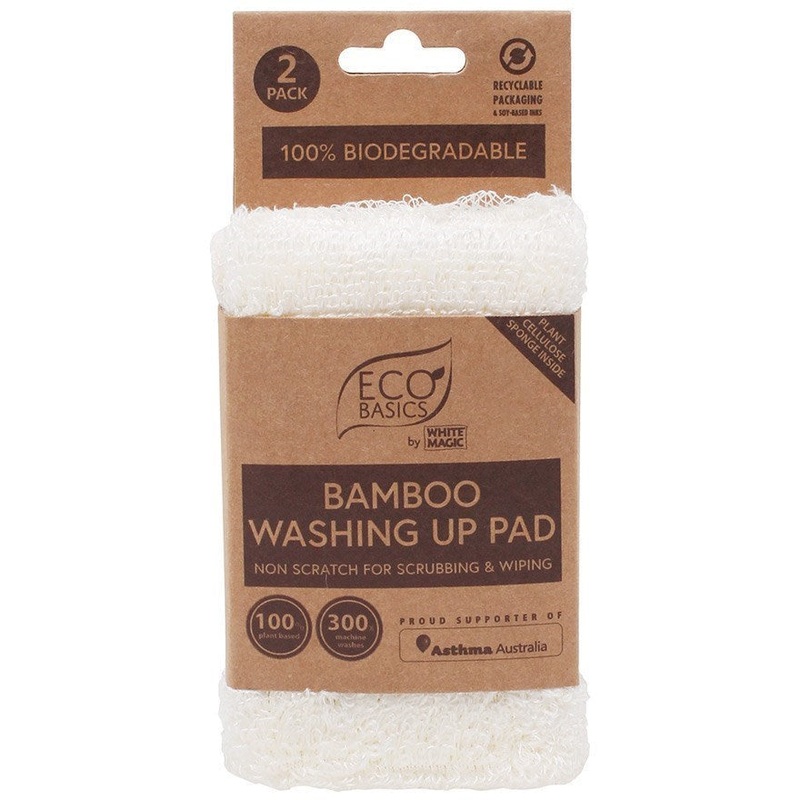 Eco Basics Bamboo Washing Up Pad 2 Pack