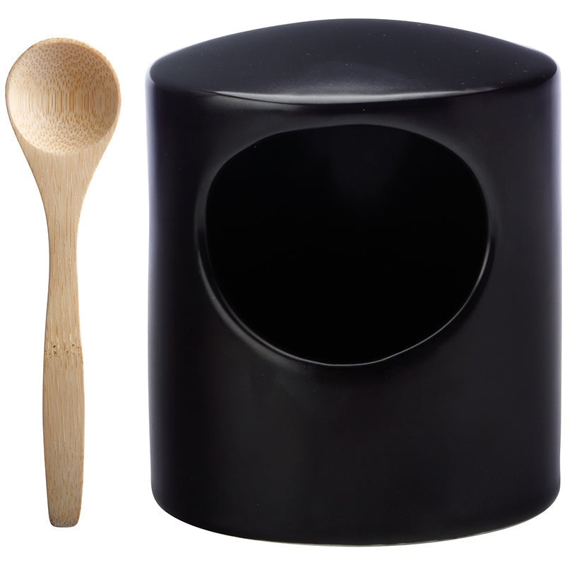 Epicurious Salt Pig Black Gift Boxed