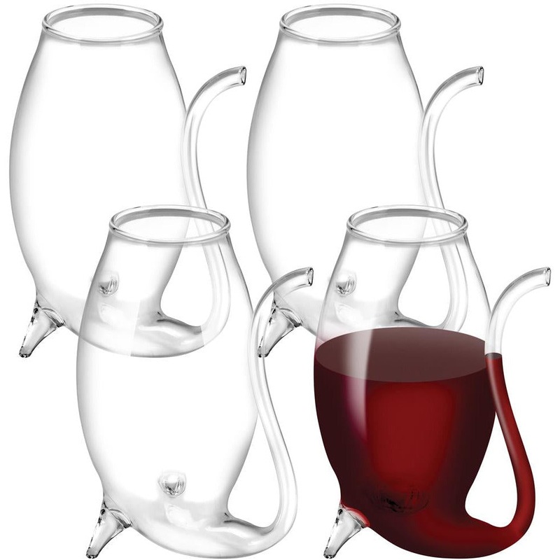 Glass Port Sipper Set of 4 - 75ML