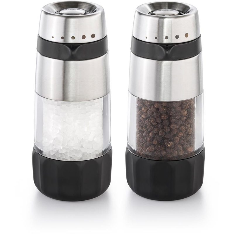 Good Grips Accent Mess Free Salt and Pepper Grinder Set