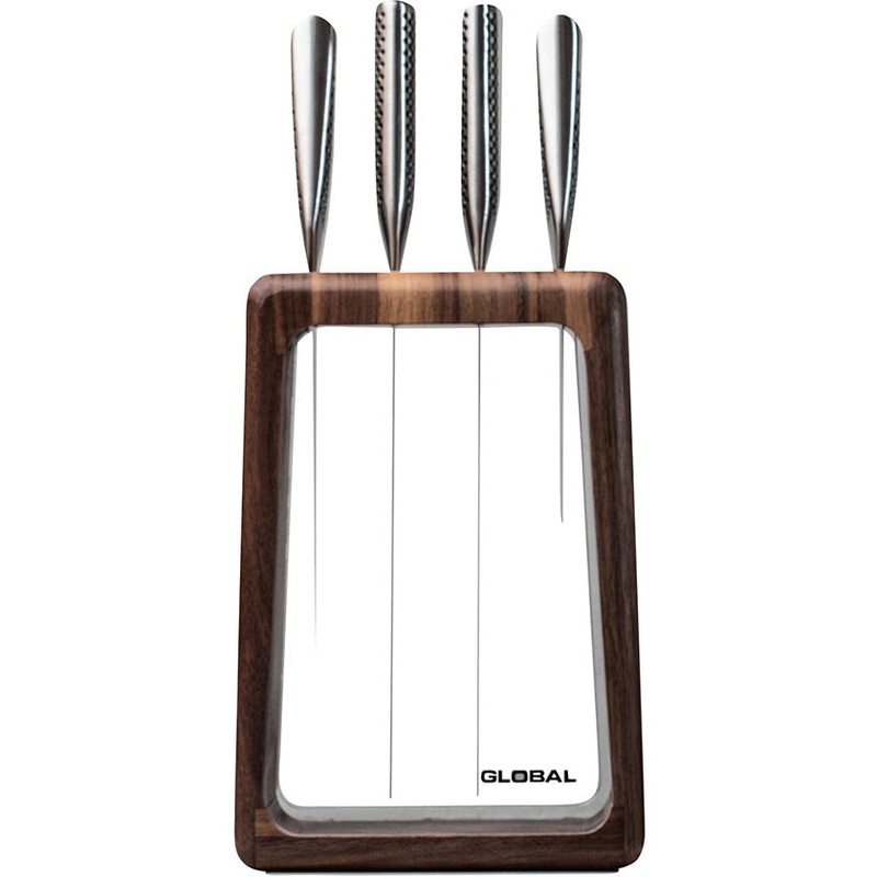Hashira 5 Piece Knife Block - Walnut