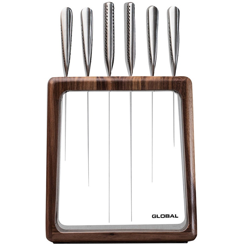 Hashira 7 Piece Knife Block - Walnut