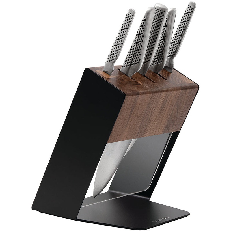 Katana 6 Piece Knife Block - Walnut