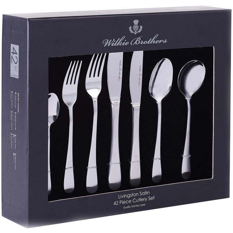 Livingston Satin 42 Piece Cutlery Set