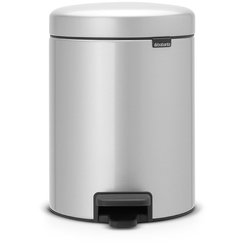 Pedal Bin Newicon 5L Metallic Grey