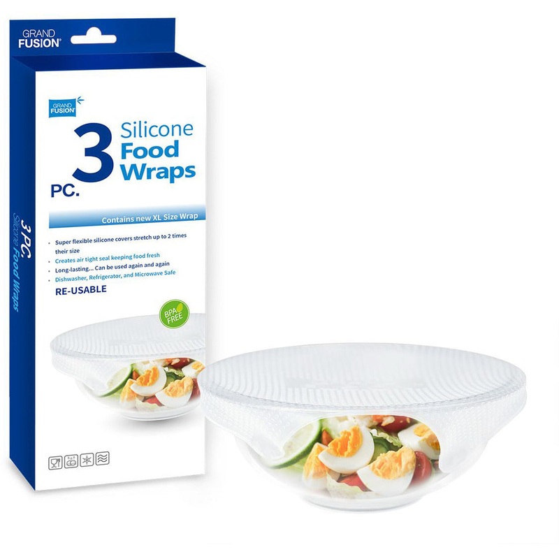Silicone Food Wraps XL 3 Pack