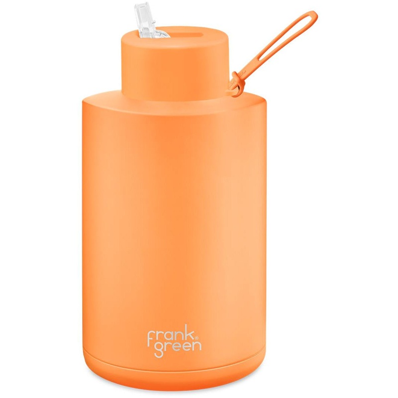 68oz Reusable Bottle - Straw Lid - Neon Orange