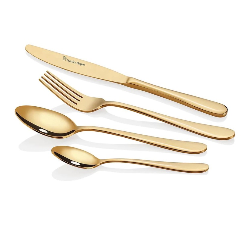 Albany 16 Piece Cutlery Set Gold