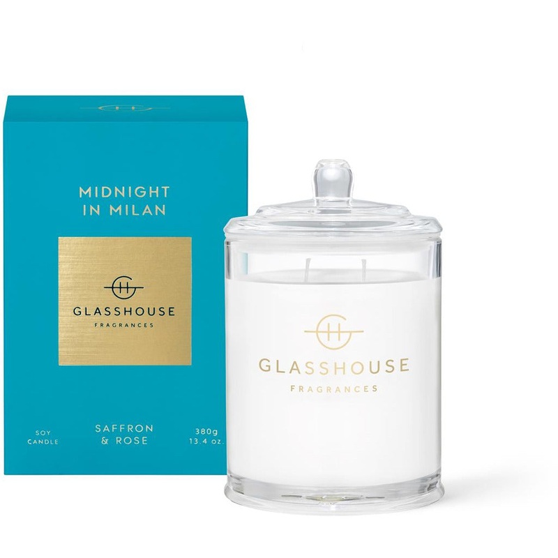 Midnight In Milan - Saffron And Rose 380g Triple Scented Candle