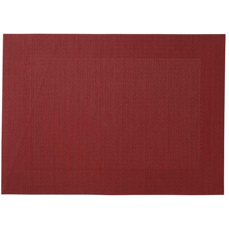Placemat Wide Border 45cm x 30cm - Red