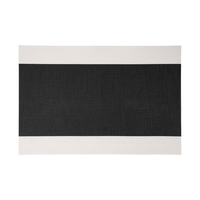 Table Accents Placemat 45x30cm White Black