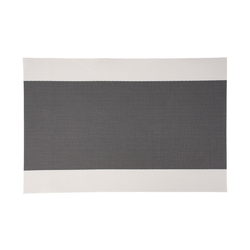 Table Accents Placemat 45x30cm White Grey