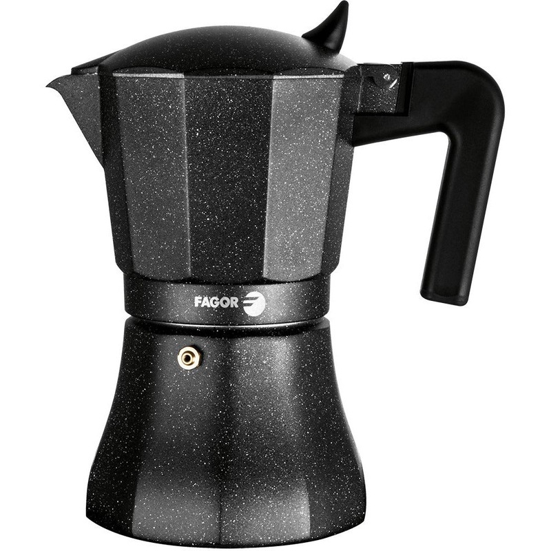 Tiramisu 12 Cup Aluminium Espresso Maker Charcoal