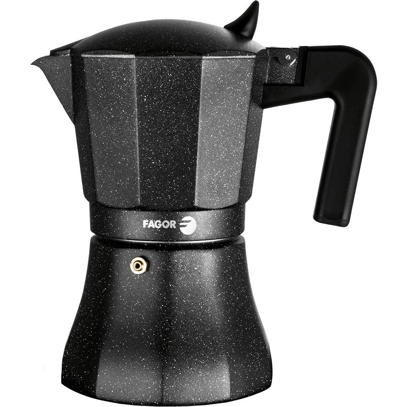 Tiramisu 9 Cup Aluminium Espresso Maker Charcoal
