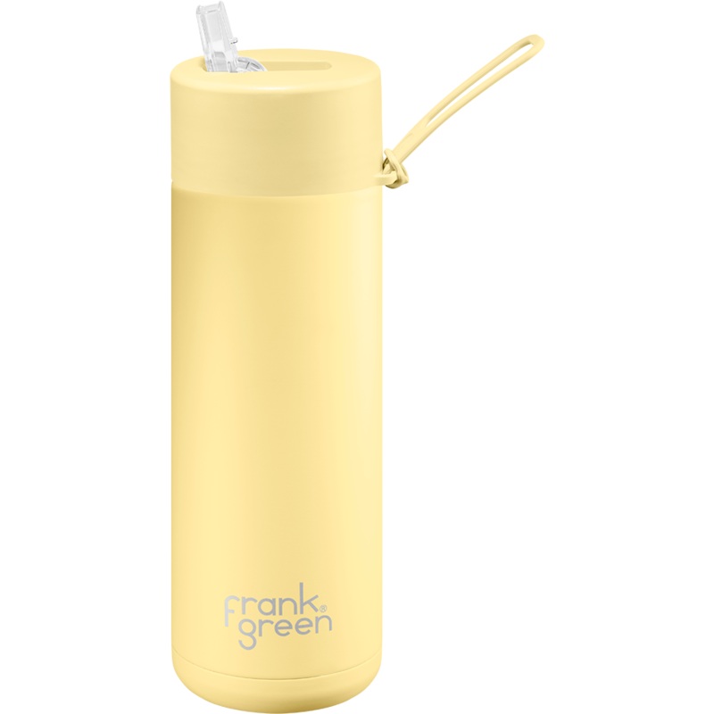 20oz Reusable Bottle - Straw Lid - Buttermilk
