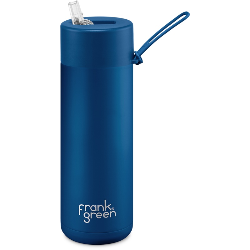 20oz Reusable Bottle - Straw Lid - Deep Ocean