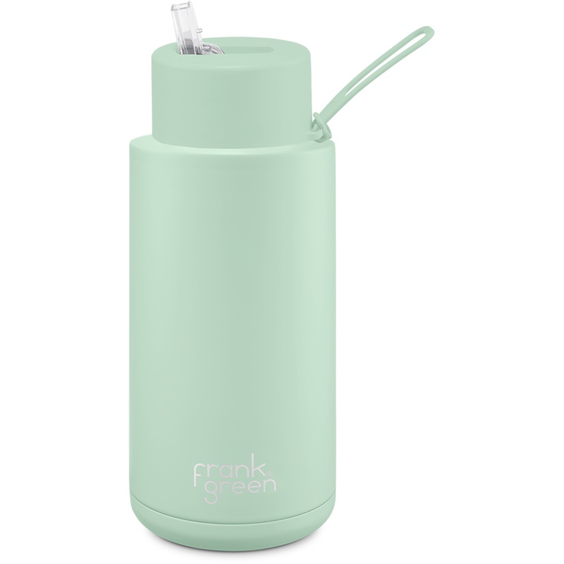 34oz Reusable Bottle - Straw Lid - Mint Gelato