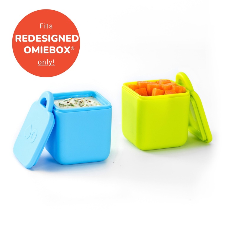 OmieDip Silicone Dip Containers Set 2 Blue Lime