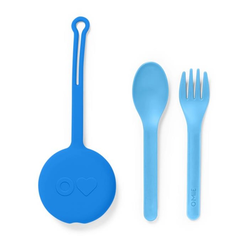 OmiePod 3 Pce Cutlery Set Capri Blue