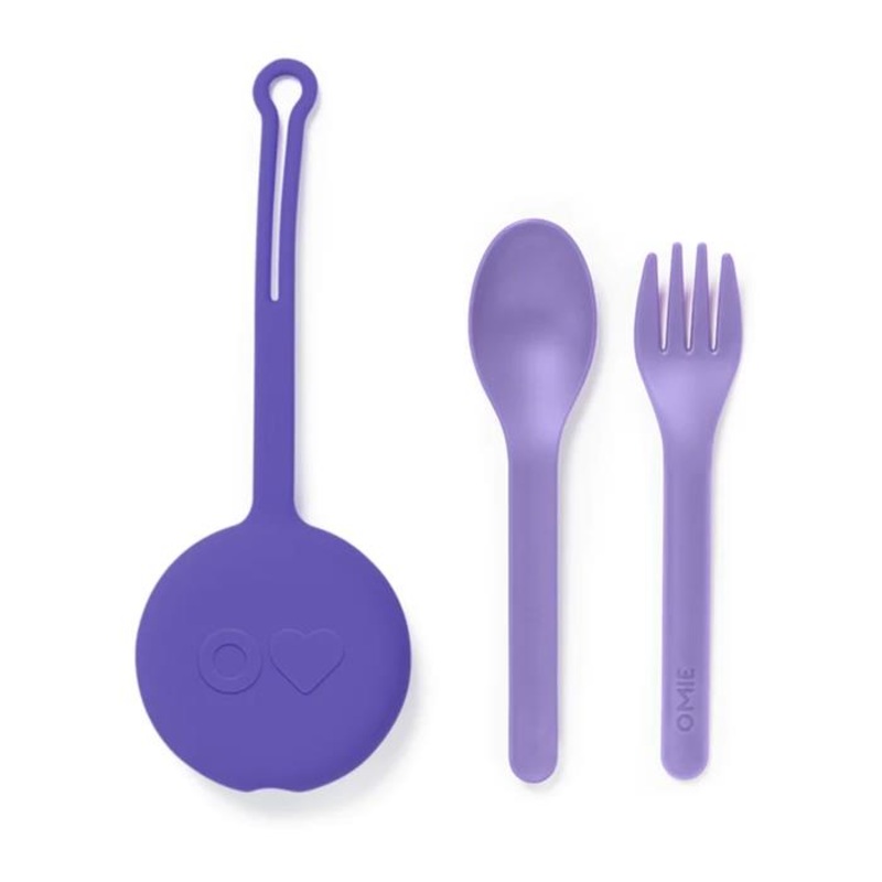 OmiePod 3 Pce Cutlery Set Lilac