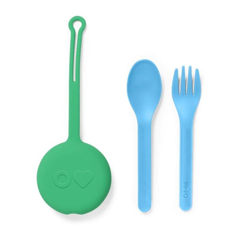 OmiePod 3 Pce Cutlery Set Mint Green