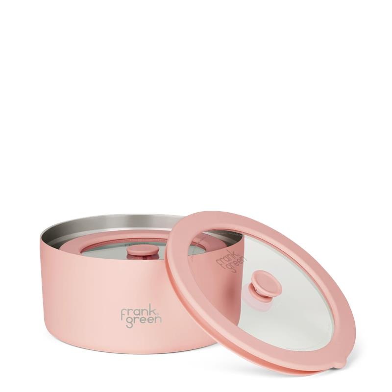Pack of 2 Stainless Steel Bowls with Lid - Blushed