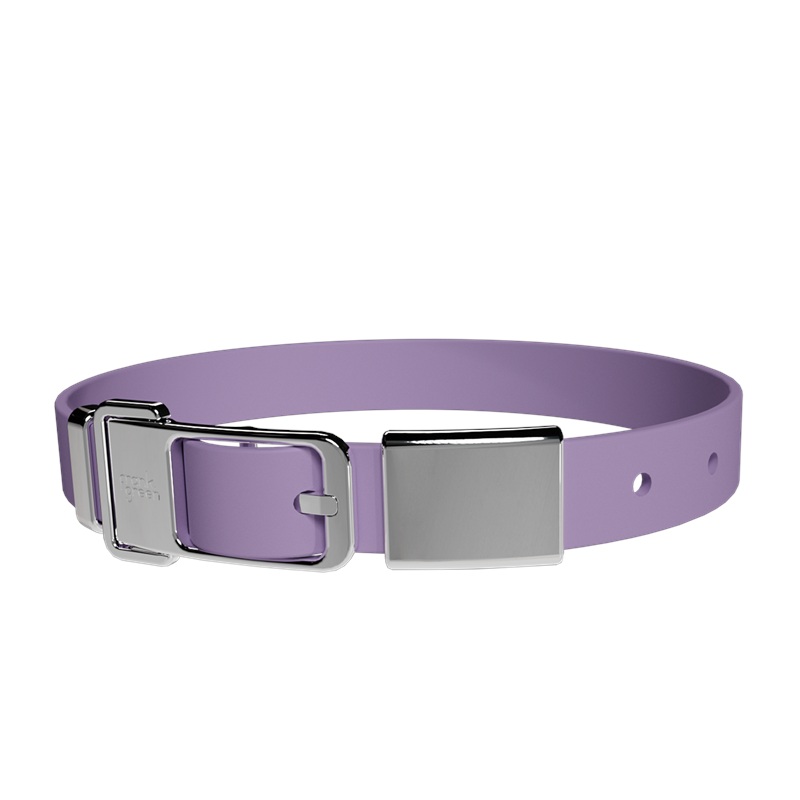 Pet Collar + Name Tag Large - Collar: Lilac Haze