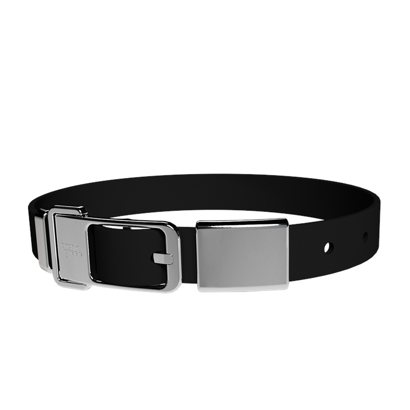 Pet Collar + Name Tag Large - Collar: Midnight