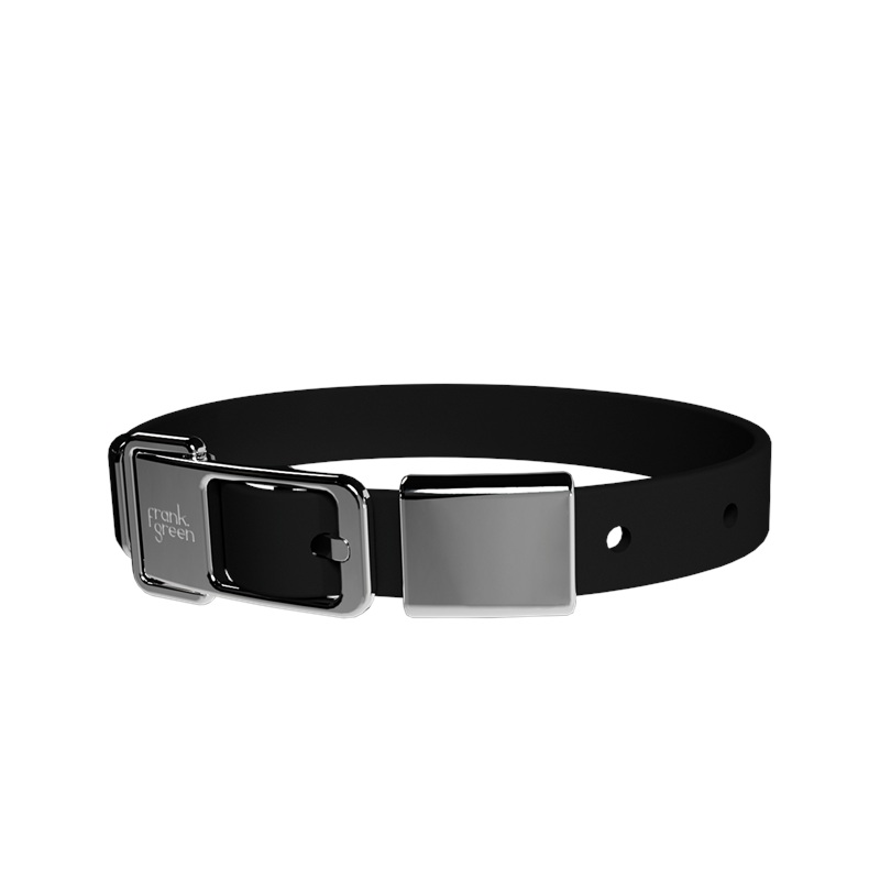 Pet Collar + Name Tag Medium - Collar: Midnight