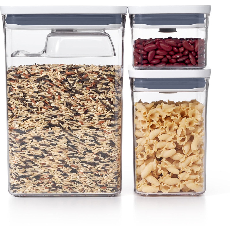 Pop 3-Piece Rectangle Set With Scoop