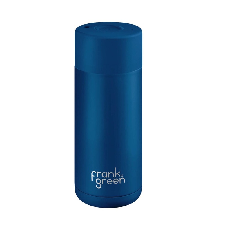 16oz Reusable Cup - Push Button Lid - Deep Ocean