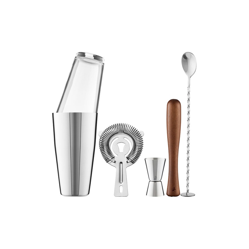 Boston Cocktail Shaker Set of 5 Gift Boxed