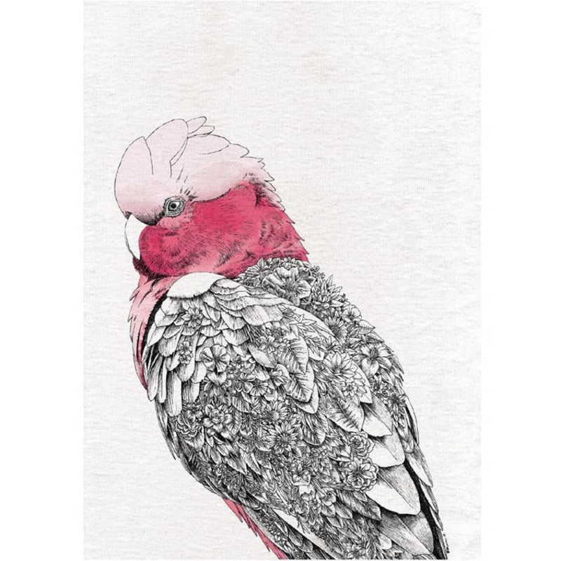 Marini Ferlazzo Birds Tea Towel 50cm x 70cm - Galah