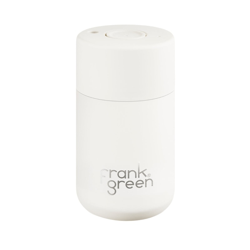 12oz Reusable Cup - Push Button Lid - Cloud