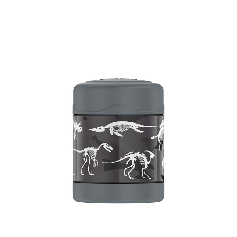 290ml Funtainer S/Steel Vacuum Insulated Food Jar Dinosaurs