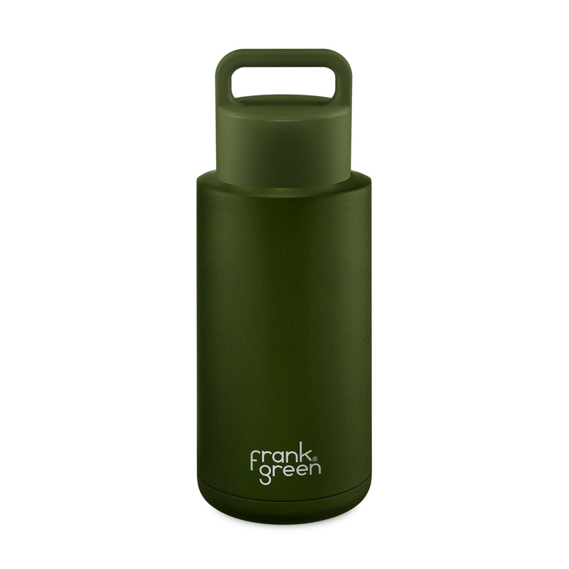 34oz Reusable Grip Bottle - Khaki