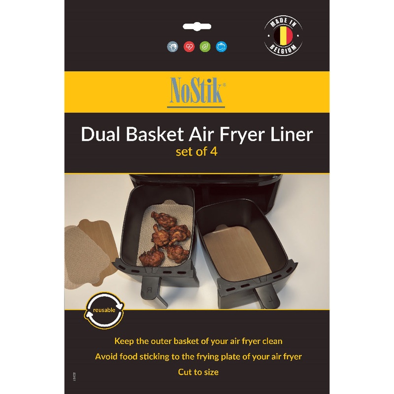 Dual air fryer liner Brown