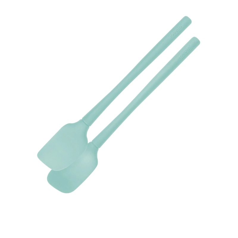 Flex-Core All Silicone S/2 Mini Spatula/Spoonula Light Aqua