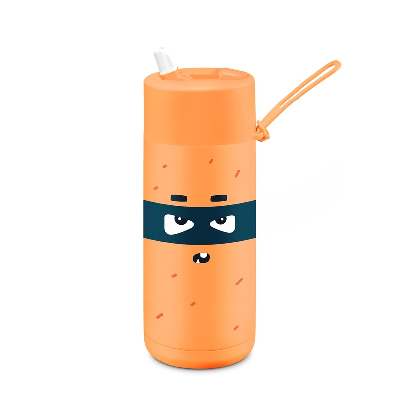 Franksters 16oz Reusable Cup - Flip Lid - Neon Orange Robin