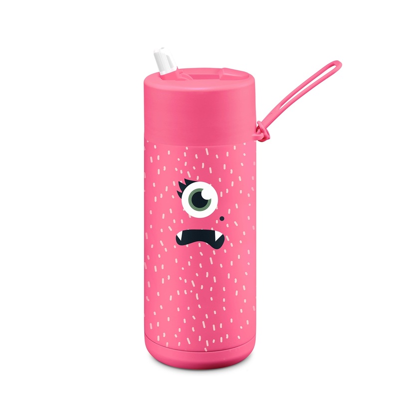 Franksters 16oz Reusable Cup - Flip Lid - Neon Pink Piper