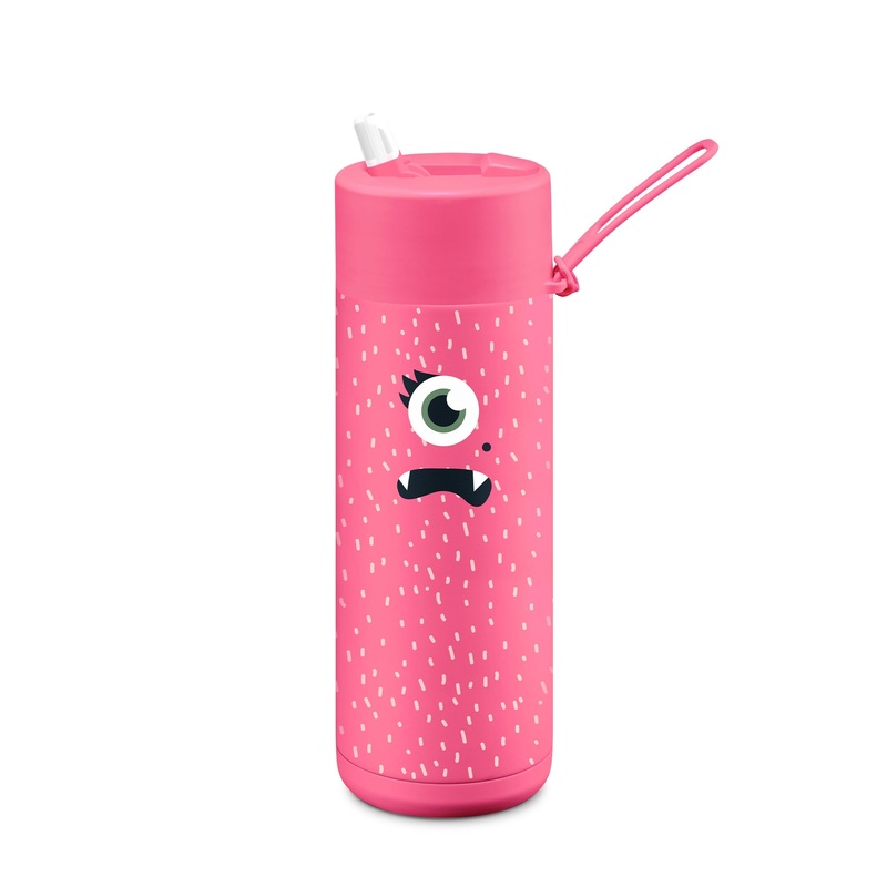 Franksters 20oz Reusable Bottle - Flip Lid - Neon Pink - Piper