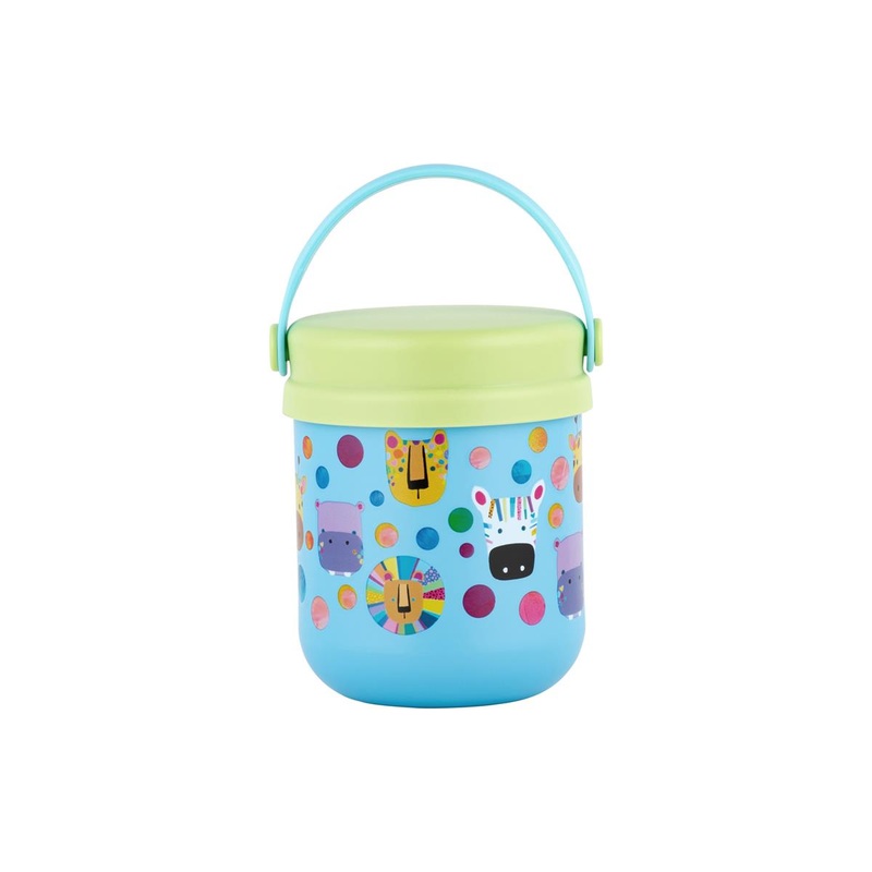 Kasey Rainbow Critters Childrens Insulated Food Container 300ML Blue