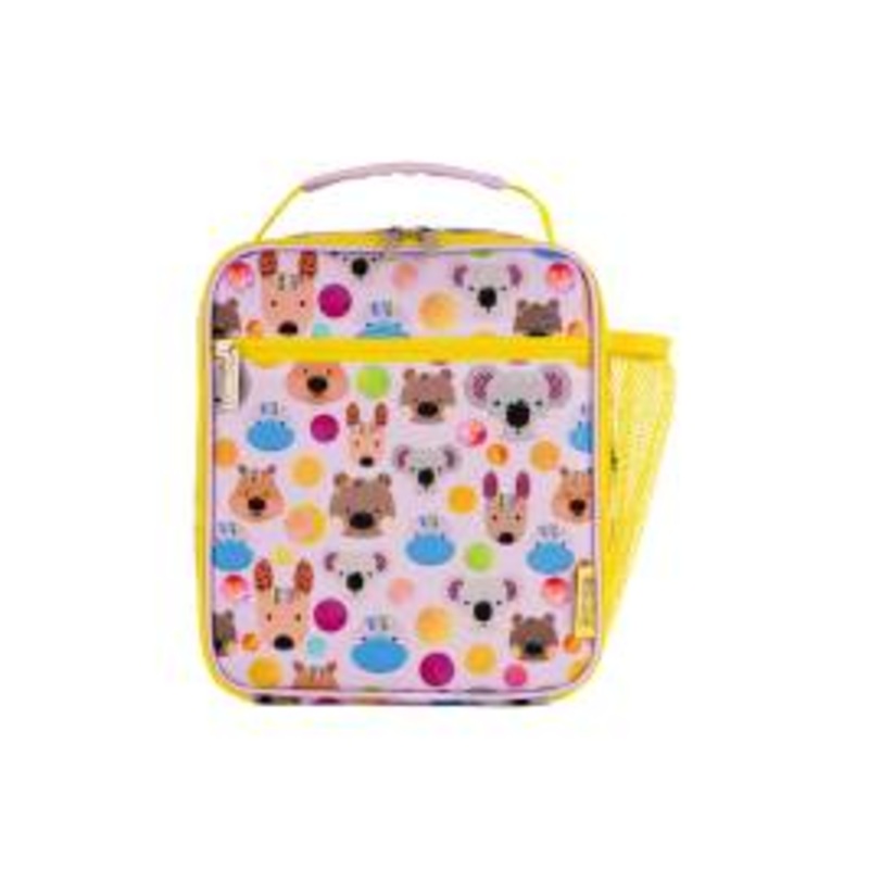 Kasey Rainbow Critters Insulated Childrens Lunch Bag Pink