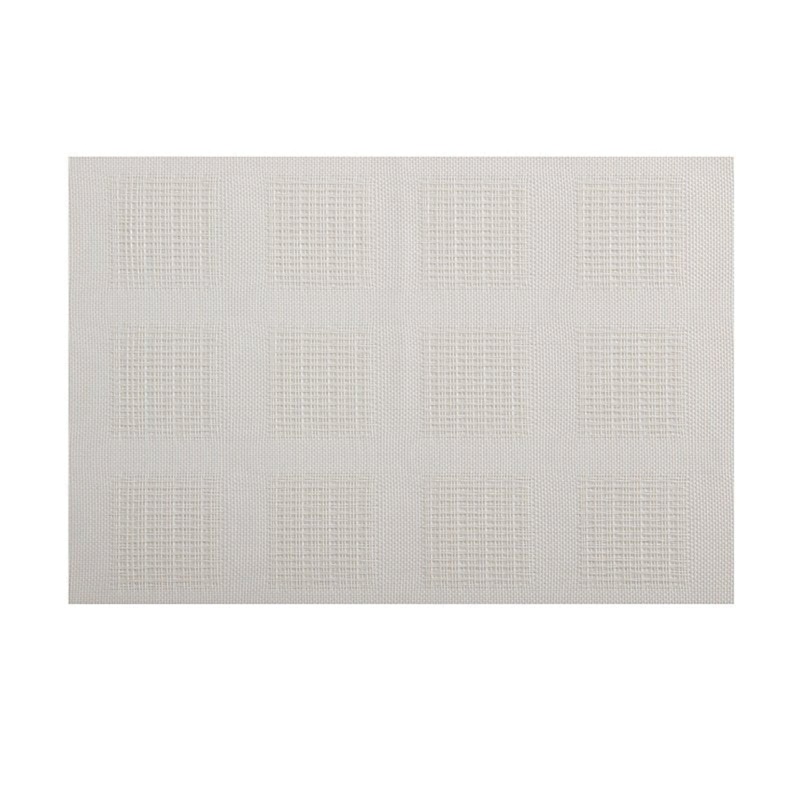 Placemat 45X30Cm White Squares