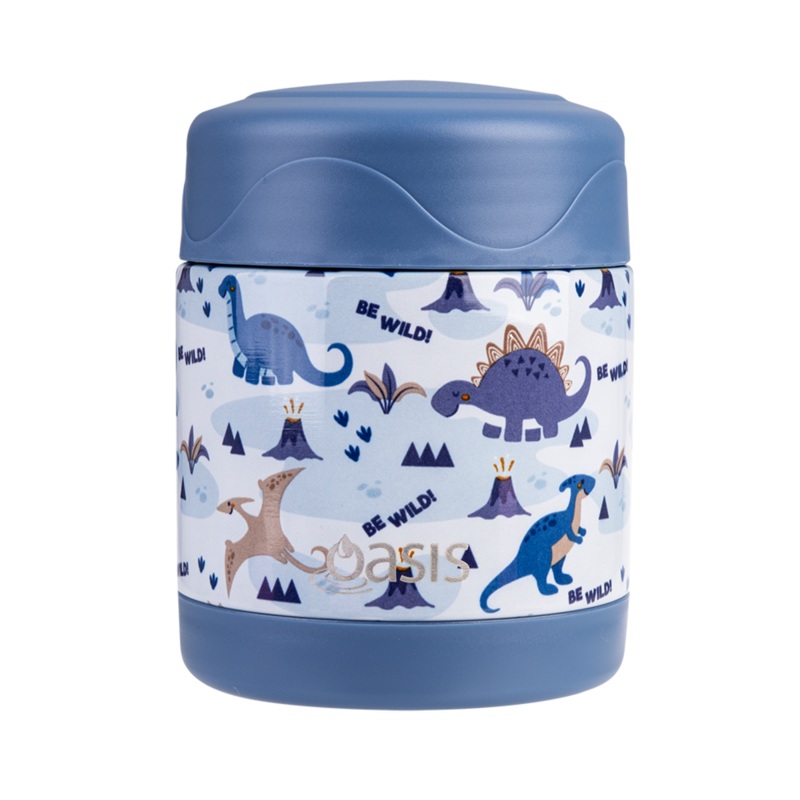 Stainless Steel D/W Ins. Food Flask 300ml Dinosaur Land