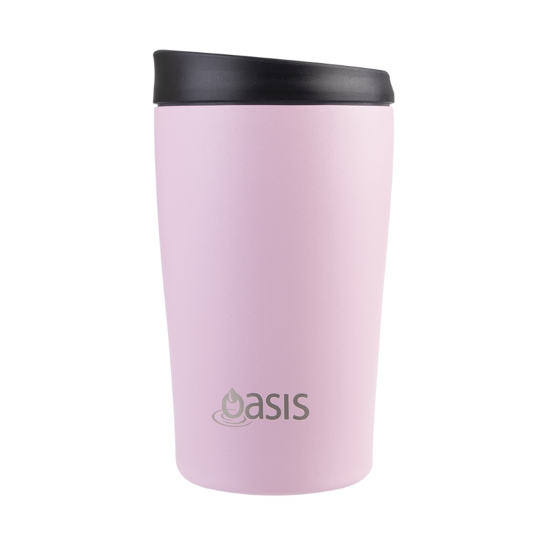 Stainless Steel Double Wall Travel Cup 380ml Carnation